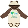 thumbnail image 3 of Inktastic My Great Grandma Loves Me Cute Elephants Boys or Girls Long Sleeve Baby Bodysuit, 3 of 5