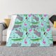 thumbnail image 1 of Fotbe Hippo With Flamingos And Crocodiles Manta de Franela con Estampado, Manta Ultrasuave para Cama, Sofá, Auto, Hipoalergénica y Antibolitas-80"x60", 1 of 6