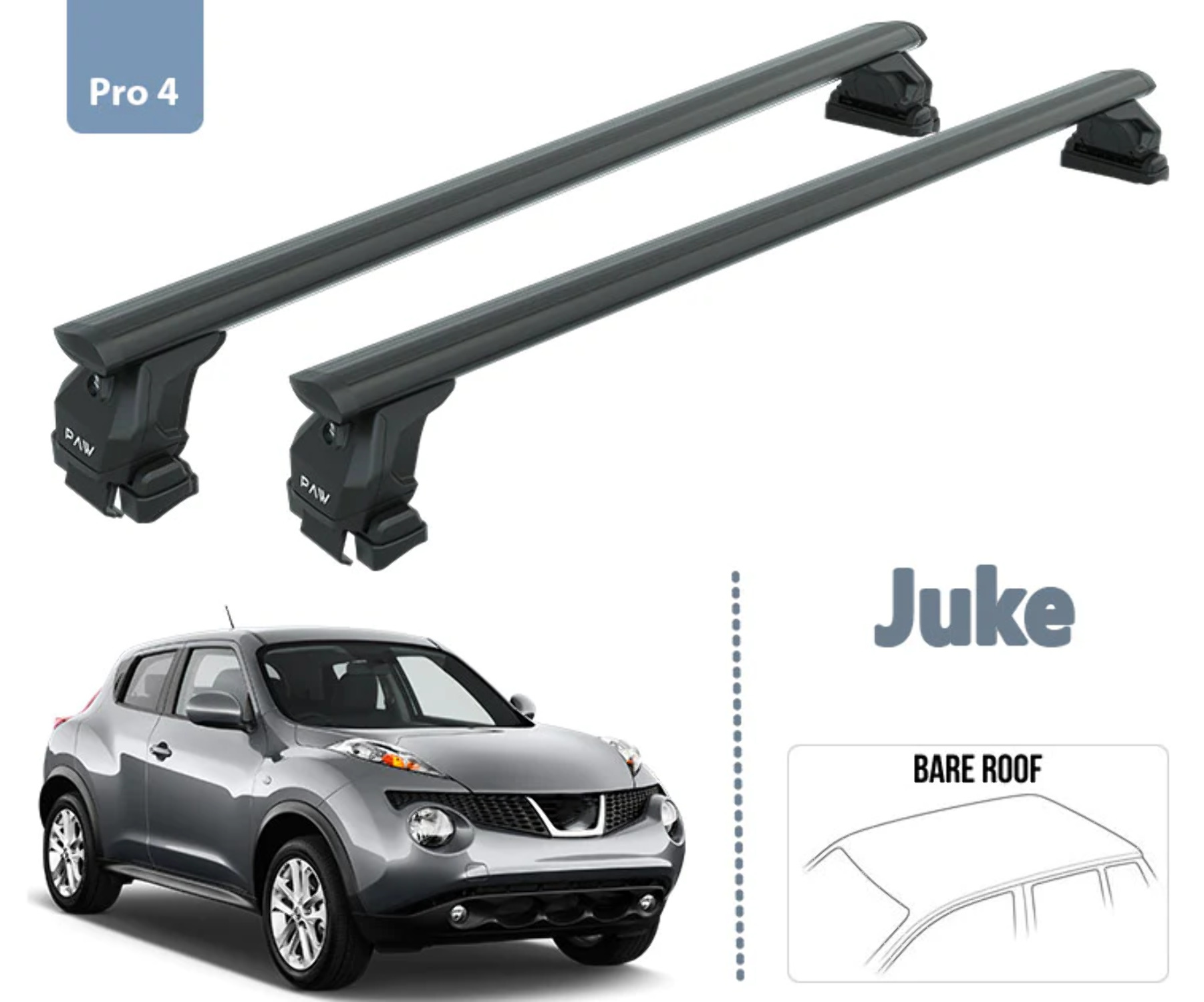 For Nissan Juke Roof Rack System Carrier Cross Bars Aluminum Lockable