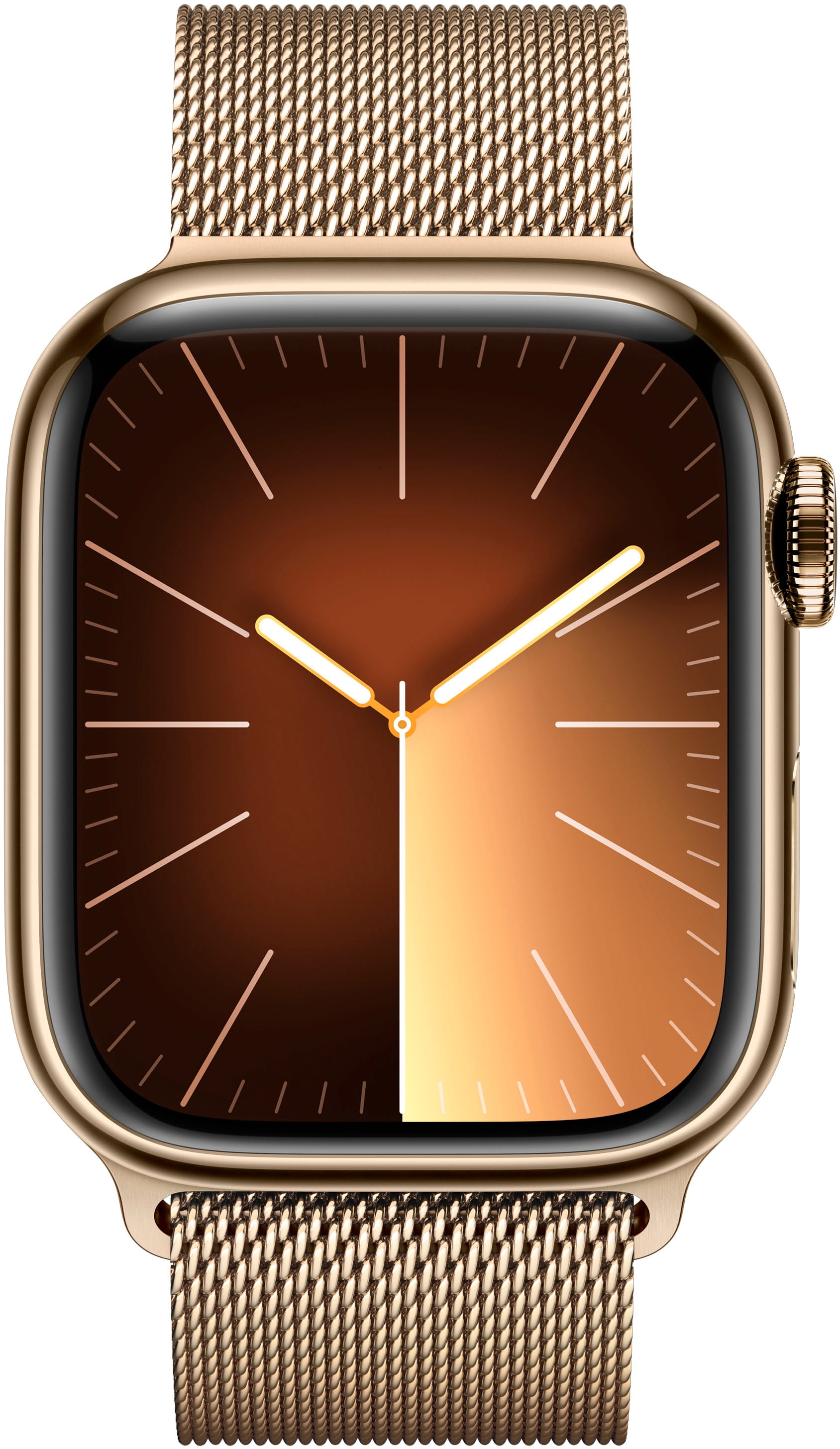 Restored Apple Watch Series 9 (GPS, 41mm) - Gold Stainless Steel Case - Gold Milanese Loop Sport Band (Refurbished)