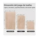 thumbnail image 4 of Juego De Toallas De Baño Vellón De Coral 6 Piezas Marrón, 4 of 5