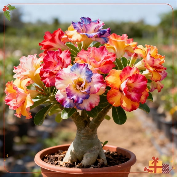 Desert Rose-Easy Grow-Low Maintenance-Ideal for Beds Borders, Plant Pots & Planters,Gardens.