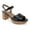 Black Patent Pu, variant on Cosmos Women's Platform Sandals Color: Black Patent Pu Size: 8