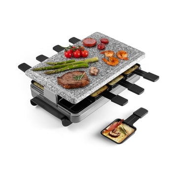 Swissmar Classic 8 Person Stone Raclette Party Grill - Stainless