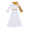 thumbnail image 5 of Alvivi Kids Girls Praise Dance Dress Liturgical Church Lyrical Worship Tunic Dresses, 5 of 7