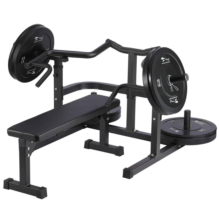 Chest Weight Bench With Bar And Plates Garvee Chest Press