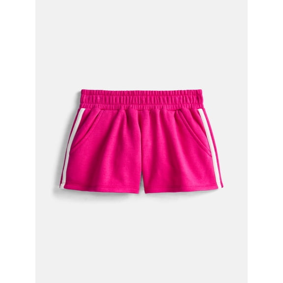 Wonder Nation Girls Fashion Fleece Shorts, Sizes 4-18 & Plus