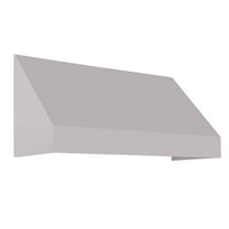 Awntech 5.375 ft New Yorker Fixed Awning Acrylic Fabric, Gray