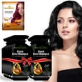 thumbnail image 1 of Herbishh Hair Color Shampoo 10 Sachet +1 Argan Hair Mask Pouch | 3 in 1 Hair Dye | Easy to Use | Gray Coverage | Travel Size | Available in 6 Colors | Long Lasting Hair Color | (Black), 1 of 9