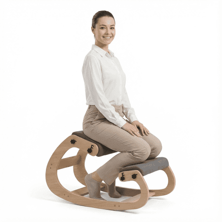 nypot ergonomic kneeling chair ash product