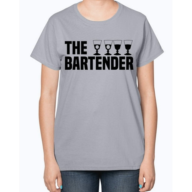 Wedding Goodies - The Bartender - Bartender Cotton Tee Ladies T-Shirt ...
