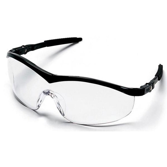 MCR Safety Storm Eyewear, Black Frame, Clear, Anti-Fog Lens (102 Units)