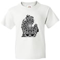 thumbnail image 3 of Inktastic Michigan Silhouette Mandala Youth T-Shirt, 3 of 5