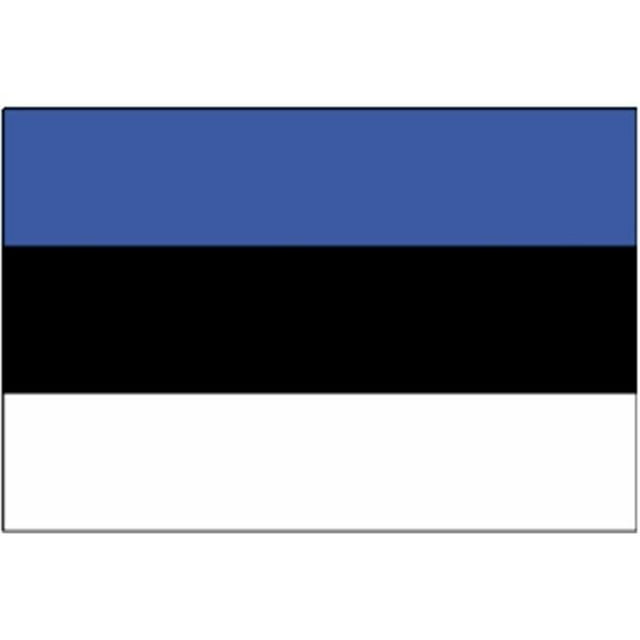 Annin Flagmakers 221340 Drapeau d'Estonie Nyl-Glo 2 Pi X 3 Pi