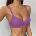 thumbnail image 4 of Womens Bralette Cut Underwire Demi Bralettes Full Coverage Smooth Comfortable Bra, 4 of 9