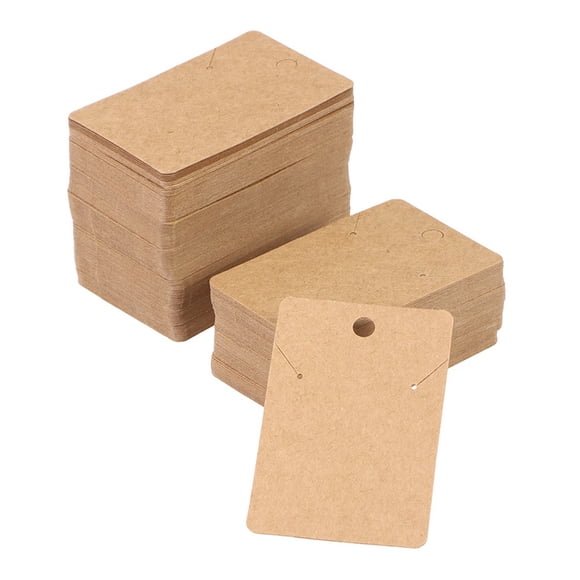 100 Uds. Tarjetas de escaparate de pendientes, tarjetas para presentación de joyería, pendientes, tarjetas de embalaje, tarjetas para pendientes colgantes