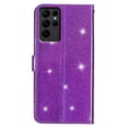 thumbnail image 7 of Wallet Case for Samsung Galaxy A15,Decase Women Girls Case with Card Holder Kickstand & Wrist Strap Luxury Bling Glitter PU Leather Flip Card Phone Cover for Galaxy A15,Purple, 7 of 7