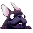 thumbnail image 1 of 2PCS Black Car Sticker 22 * ​​16cm, 3D Car Stickers Dog Car Sticker Rear Window Sticker French Bulldog Self-Adhesive Hood Decals Door Wall Sticker, 1 of 5