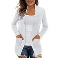 thumbnail image 2 of Gift for Girls Ofreoo Womens Cardigan Sweaters Casual Long Sleeve Solid Pocket Ladies Fall Outfits for Women 2024, 2 of 7