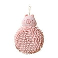 thumbnail image 2 of Uuiauoio Chenille Hand Towel with Hanging Loop, Cartoon Capybara Fuzzy Ball Hand Drying Puff, Absorbent Hand Towels, Idea for Bathroom and Kitchen Use, 2 of 6