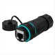 thumbnail image 1 of Conector de Cable de Red Cat5/Cat6 Resistente Al Agua IP68 con Cabezal Recto de Red RJ45, Enchufe de Junta de Cable Rj45 A Prueba de Polvo para Exteriores, 1 of 5