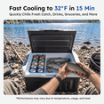thumbnail image 2 of Simzlife 12 Volt Car Refrigerator 22 Quart Portable Fridge Freezer Compressor Cooler 12/24V DC 110~240 Volt AC for Truck Van RV Camper SUV Travel Camping Road Trips, 2 of 10