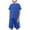 Blue, variant on Boy Clothes Toddler Boys Outfit Sets Kids Baby Unisex Spring Summer Cotton Striped Print Short-sleeved Casual 6 12 18 24Months 2T 3T T-shirt Tops Shorts 2PCS Set 2 Piece