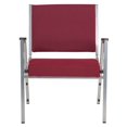 thumbnail image 3 of Flash Furniture 1500 lb. Rated Burgundy Antimicrobial Fabric Bariatric Medical Reception Arm Chair, 3 of 4