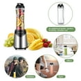 thumbnail image 5 of La Reveuse Smoothie Blender Personal Size 300 Watts 2 Pieces 18 oz Travel Sports Bottles (2-Silver), 5 of 8