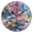 Black, variant on Spring Blossom River Scene Wall Clock Modern Small Clock Gold Hands for Office, Home, Bedroom,School 9.84in
