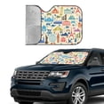 thumbnail image 3 of Kdxio Famous Places Print Front Windshield Sun Shade,Folding Auto Sunshade for Car Truck SUV-Medium, 3 of 7