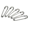 thumbnail image 1 of Uxcell Safety Pins 2.95 inch Large Metal Sewing Pins Black 20Pcs, 1 of 5