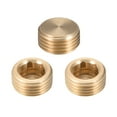 thumbnail image 1 of Accesorio de tubo de latón Unique Bargains, enchufe avellanado hexagonal, 10 piezas de tubo macho de 1/8 de pulgada G, G1/2 3, 1 of 3