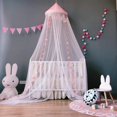 thumbnail image 1 of ZHAOCHENG Mosquitera, mosquitera para bebés y niños con estrella luminosa, decoración de cama de princesa - Rosa, 1 of 4