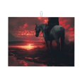 thumbnail image 1 of Balery Lone Rider Under Red Sky Alfombrilla de Secado para Cocina, 18x24 Pulgadas, Súper Absorbente para Platos y Encimeras, 1 of 7
