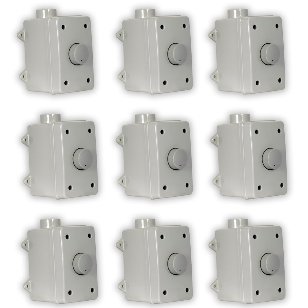 Theater Solutions OVCDG Outdoor Volume Controls Gray Weatherproof 9