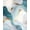 Blue Gold White, Pattern 2, variant on ODIKA Neutral Abstract Grey Watercolor Wave Brushstroke Beige Plush Stain Resistant Low Profile for Dorm Room, Small Living Apartment