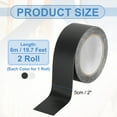 thumbnail image 2 of Uxcell 2" x 20 ft Non-Slip Grip Tape, Non-Abrasive Traction Tape - 2 Roll (Black/Clear), 2 of 7