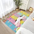 thumbnail image 4 of Easter Rugs for Kitchen - Happy Easter Rug, 3x4 Rug, Kids Cute Bunny Area Rug, Easter Eggs Washable Non Slip Rugs, Girls Spring Carpet - Home Decor, Easter Gifts for Girls, 4 of 7