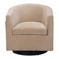thumbnail image 3 of Hanko Swivel Chair Golden Beige Accent Chair, Modern Style, Armrest support, Plywood, Indoor Living, 3 of 7