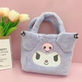 thumbnail image 3 of Hello Kitty Melody Cinnamoroll Kulomi Handbag Sanrio Cartoon Plush Shoulder Bags Makeup Storage Bag for Girls Birthday Gift, 3 of 7