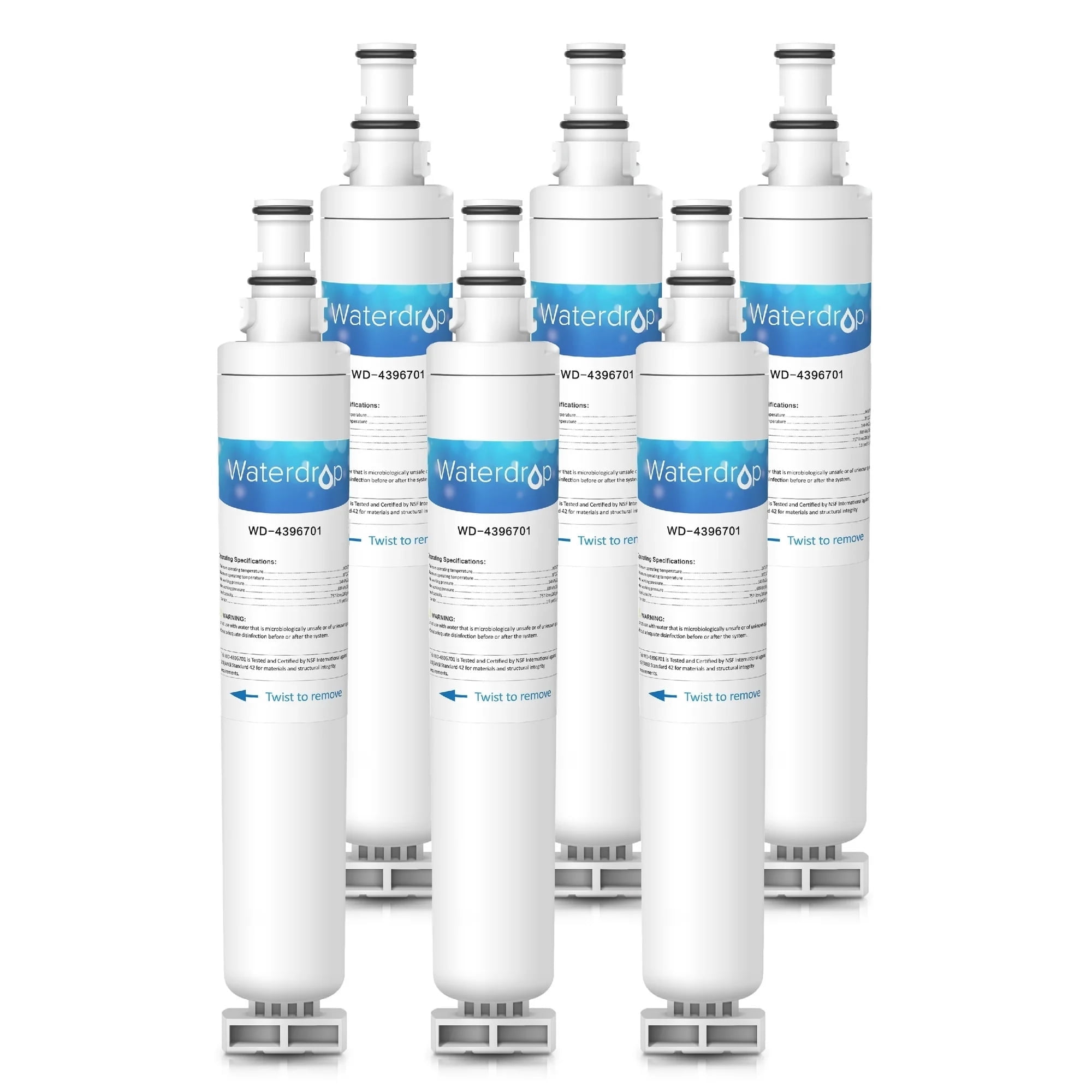 Denali Pure Replacement Water Filter For Maytag MFI2269VEM10 & UKF8001 - NSF/ANSI 42 Certified, 6-Month Change - View #2