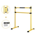 thumbnail image 3 of Ainfox Adjustable Double Ballet Barre Stretching Bar Free Standing Home Dancing Gym(Yellow), 3 of 7