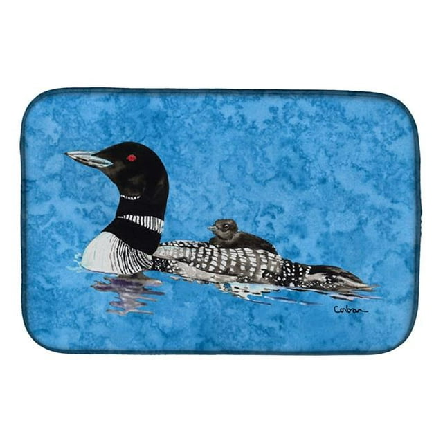 Carolines Treasures 8718DDM Momma & Baby Loon Dish Drying Mat
