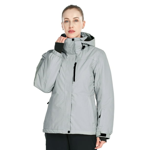 FREE SOLDIER Women's Waterproof Ski Snow Jacket Fleece Lined Warm