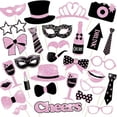 thumbnail image 2 of 30 piezas de accesorios fotográficos con purpurina en polvo, color negro y dorado, para bodas, cumpleaños, fiestas, decoración divertida, 2 of 5