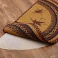 thumbnail image 5 of VHC Brands Heritage Farms Primitive Star and Pip Jute Yellow Rug Half Circle w/Pad 16.5"x33", 5 of 11