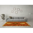 thumbnail image 3 of Ahgly Company Machine Washable Indoor Square Persian Yellow Traditional Area Rugs, 7' Square, 3 of 4