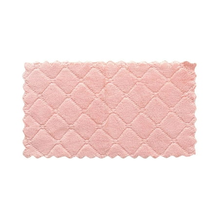 

Pink Scouring Pad Pgeraug Clearance! Scouring Pad 2Pcs Dish Cloth Double-Sided Two-Color Dish-Washing Towel Coral Hanging Cloth Scouring Pad Pink Green