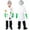 Boys 4PCS, variant on Mad Scientist Costume for Girls Boys Halloween Dress Up With Eyeglass Bow Tie Gloves